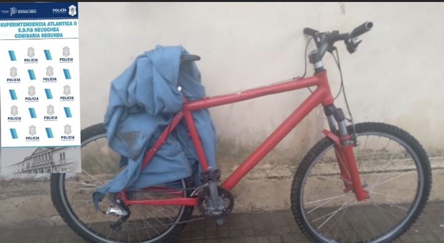 NECOCHEA: Lo atraparon andando en bicicleta con un TV robado
