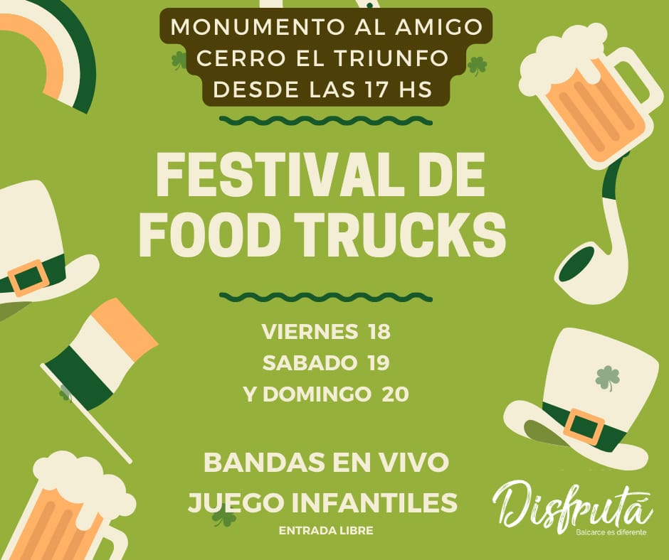 Festival de Food Trucks en el cerro "El Triunfo"