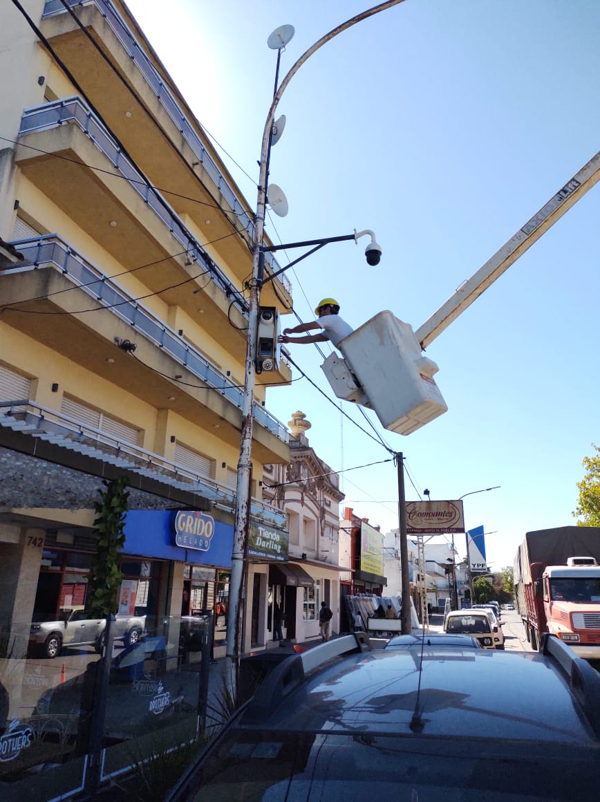 El municipio colocó nuevas cámaras de seguridad en la ciudad