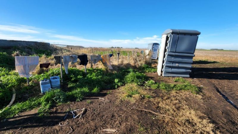 Explotación laboral en Lobería: Encontraron 12 trabajadores hacinados en un campo de papa