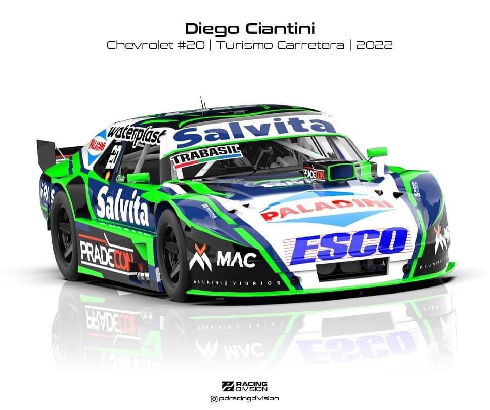 Diego Ciantini presentó el Chevrolet de Turismo Carretera