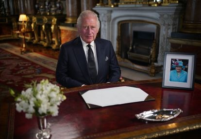 Habló el nuevo rey de Inglaterra: Carlos III se comprometió a servir "toda la vida" a los británicos
